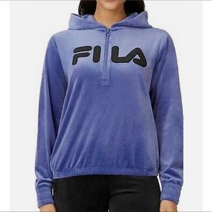 FILA NWT Quarter Zip Up Hoodie Sweatshirt, Size L